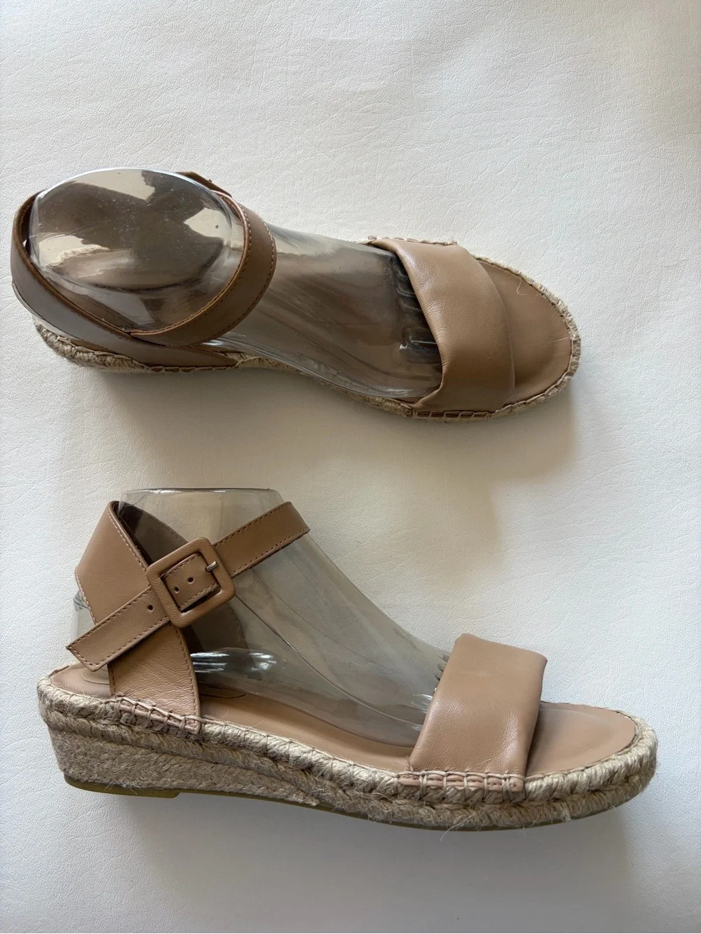 Bernardo Espadrille Wedge Leather Sandal- Madrid Sz 10 Euro Summer Vacation